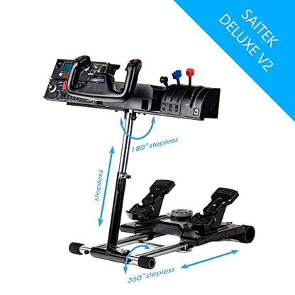Wheel Stand Pro S Flight Stand Compatible With G Saitek Pro Flight Yoke Support; Deluxe V2; Wheel Stand Only Flight System Not included. Not Compatible w/Honeycomb