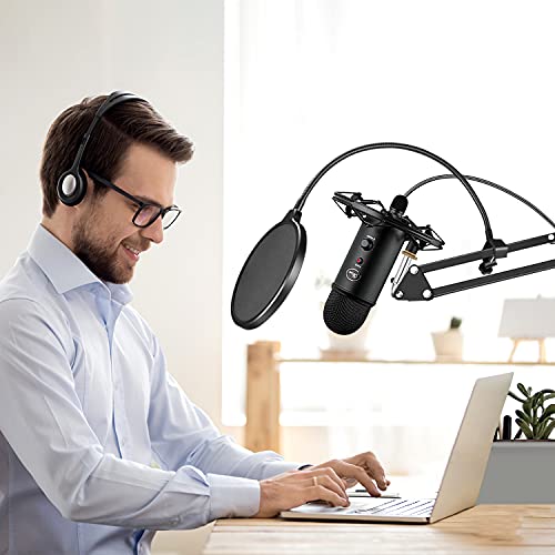 Microphone Arm,Aokeo AK-35 Microphone Desk Stand-Microphone Suspension Boom Scissor Arm Stand For Blue Yeti,Blue Snowball iCE,QuadCast,Elgato - color: AK-35