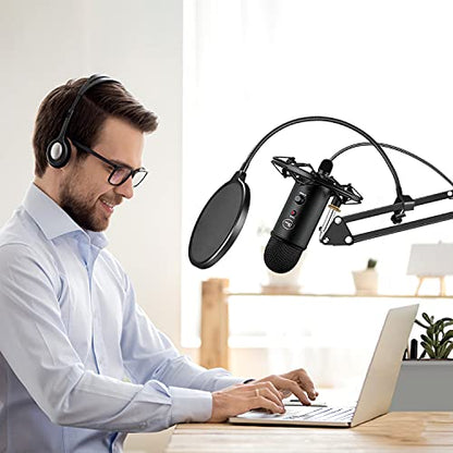 Microphone Arm,Aokeo AK-35 Microphone Desk Stand-Microphone Suspension Boom Scissor Arm Stand For Blue Yeti,Blue Snowball iCE,QuadCast,Elgato - color: AK-35