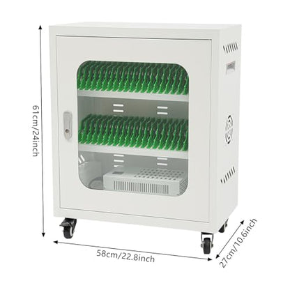 Rechargeable Mobile Phone Charging Cabinet,40 Slots Cell Phones Charging Station Portable Cellphone Charging Cart with Combination Lock, for Students and Employees, Tourists (40-Slots) - size: 40-Slots