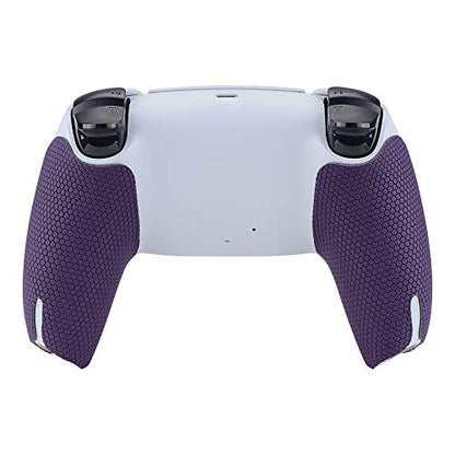 eXtremeRate PlayVital Purple Anti-Skid Sweat-Absorbent Controller Grip for ps5 Controller, Professional Textured Soft Rubber Pads Handle Grips for ps5 Controller - color: Purple