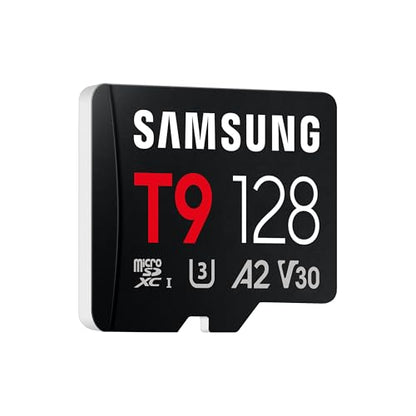 Samsung microSDXC T9 128GB, Transfer Speeds Up to 200MB/s | microSD made for Avid Gamers & Professional Creators (MB-MH128T/AM) - size: 128GB