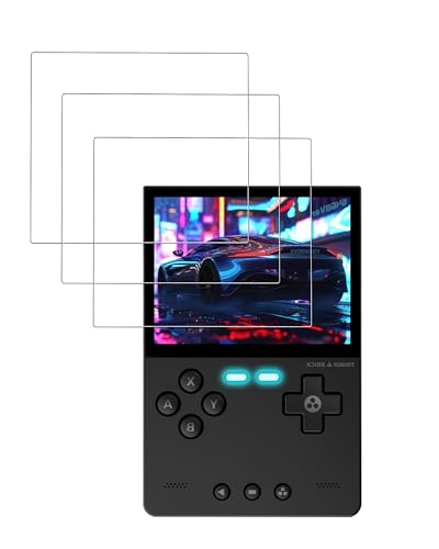 [3 Pack] Screen Protector for Trimui Brick Tempered Glass Film,BOVUGAC Screen Protector for Trimui Brick Handheld Gaming 3.2 Inch Anti-Scratch & Sensitive & 9H Hardness