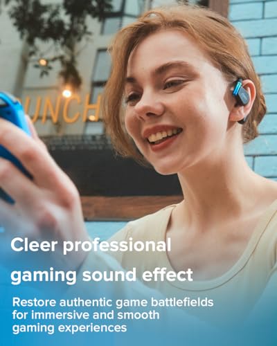 Cleer ARC 3 Gaming Earbuds - True Wireless Open Ear Headphones,Ultra-Low Latency,Snapdragon & Dolby Sound, Bluetooth 5.4, USB-C Dongle,50Hr Battery, Compatible with PS4, PS5, PC, Quest, Switch, Black - color: Black, style: ARC 3 Gaming