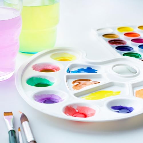 PATIKIL Paint Brushes Set, 200Pcs Acrylic Paint Brush Nylon Hair for Watercolor Oil Painting Miniature Detailing Rock Painting, Black - color: Black