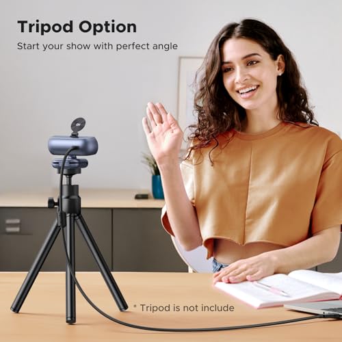 UGREEN 2K Webcam for PC Ultra HD 1080P Computer Webcam with Microphone | PC Camera with Privacy Cover, USB Web Camera for Streaming, Conference, Video Calling, Zoom,Teams, FaceTime - color: Grey