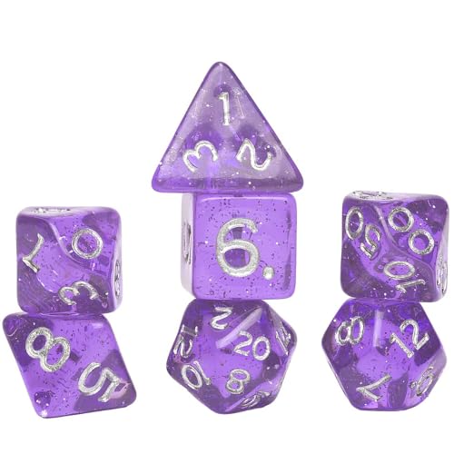 Stranger Things: Mini Dice Cup - Demogorgon - 7pc Purple & White Polyhedral Set, Detailed Character Sculpt On Glass Cup, Collectible RPG Accessories - style: Demogorgon