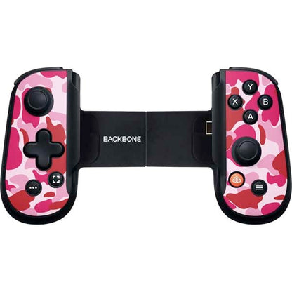 Skinit Decal Gaming Skin Compatible with Backbone One for iPhone Game Controller - Pink Street Camo Design - color: Pink - CAMBPE10