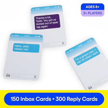 New Phone, Who Dis? Family Edition By Relatable, A Fun Choice For Games And Card Games For Family Gatherings, Great For Kids Games, Includes 150 Inbox Cards, 300 Reply Cards, And Instructions - style: Family