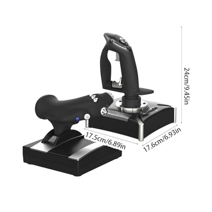 7/8/10/11 11 Vibration Flight Stick Controller Simulator Multi-Platform Joystick Throttle Ladder Controller