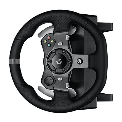 logitech G920 Dual-motor Feedback Driving Force USB Racing Wheel with Responsive Pedals for Xbox One (Renewed)