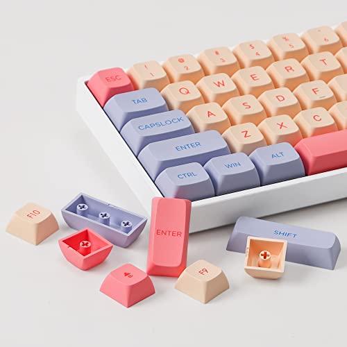 XDA PBT keycap, 133 Key Sublimation Custom Key Cap Set for Cherry MX/Kaihua switches Mechanical Gaming Keyboard - color: Marshmallow
