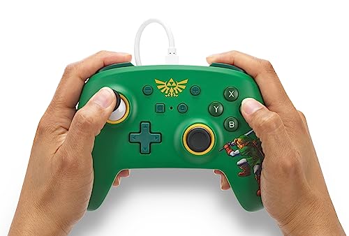 PowerA Nintendo Switch Wired Controller - Hyrule Defender, Detachable 10ft USB Cable, Plug & Play, Officially Licensed by Nintendo - color: Hyrule Defender