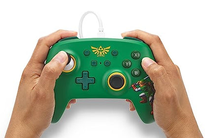 PowerA Nintendo Switch Wired Controller - Hyrule Defender, Detachable 10ft USB Cable, Plug & Play, Officially Licensed by Nintendo - color: Hyrule Defender