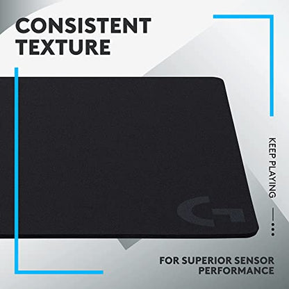 Logitech G440 Hard Gaming Mouse Pad (340x280x5) - Black | Optimized for gaming sensors, moderate surface, non-slip mat - size: M, style: Hard
