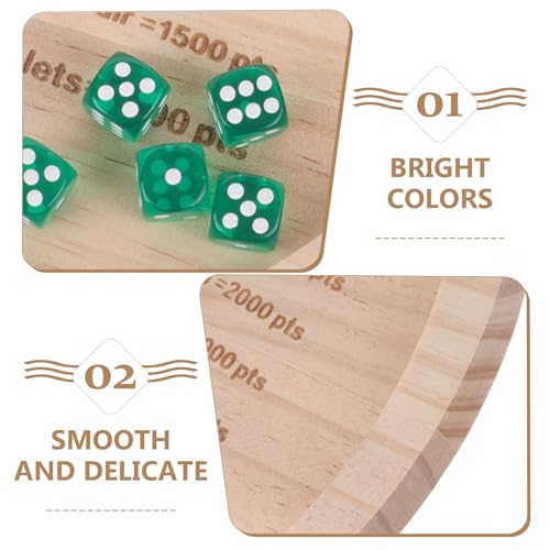 Abaodam Wooden Dice Tray for Game Board Game Trays Family Gathering Dice Playset