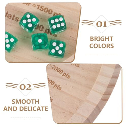Abaodam Wooden Dice Tray for Game Board Game Trays Family Gathering Dice Playset
