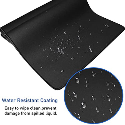 Large Extended Gaming Mouse Pad with Stitched Edges (31.5X15.7In) Mousepad | Mouse Pad, Non-Slip Natural Rubber Base,Waterproof Computer Keyboard Pad Mat for Esports Pros/Gamer/Desktop/Office/Home