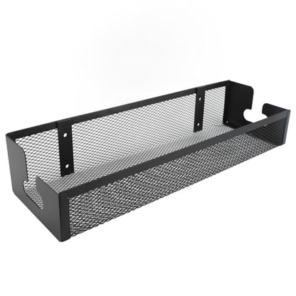 Haofy Under Desk Cable Management Tray Carbon Steel Mesh Organizer with Tool Free Clamp Installation Fits 1.2 Inch Thick Desks for Office Home Workstations Gaming Stations Reduces