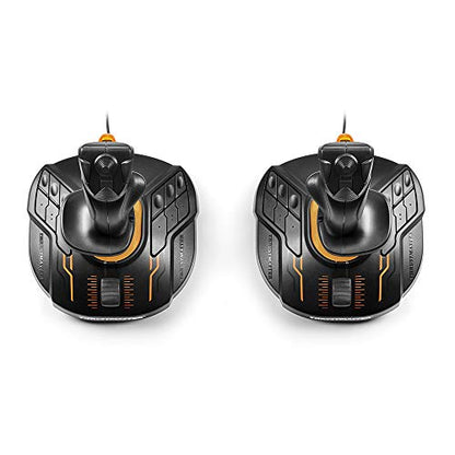 Thrustmaster T16000M FCS Space Sim Duo Combat Flight Sim Joystick - PC | Dual Hall-Effect sticks, 32 programable buttons, weighted bases, 8-way hat switch, 4 axes, twist rudder, integrated throttle - style: T16000M SPACE SIM DUO STICK