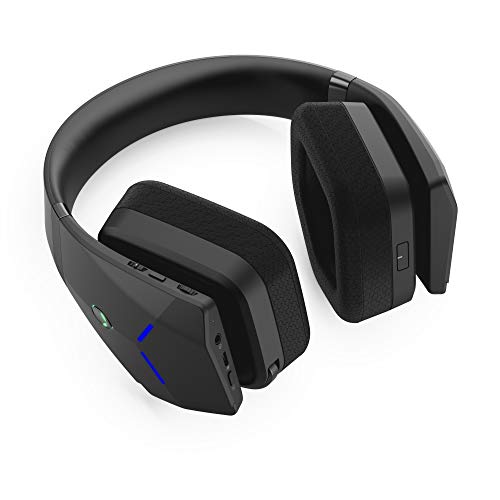 Alienware Wireless Gaming Headset–Aw988 –7.1 Surround Sound- RGB Alienfx -Boom Noise-Cancelling Mic -Sports Fabric Earcups -Works W/ PS4, Xbox One, Nintendo Switch & Mobile Devices Via 3.5mm Connector