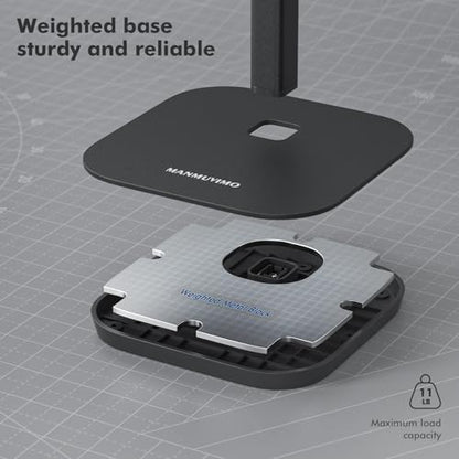 Headphone Stand, Desktop Headset Holder Heavy Base Desk Earphone Stand Aluminum Gaming Headset Hanger Rack for AirPods Max, AirPods, AirPods Pro, Sony, Beats, Bose, Razer and More(Black) - color: Black