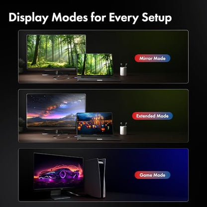 Type-C to HDMI 2.0 Cable 4K@60Hz Ultra HD, 6.6 Feet,18Gbps High-Speed Transfer, Pure Copper & 24K Gold-Plated Male to Male Connectors, Compatible with TV, Laptop, Type-C Smartphone, Projector