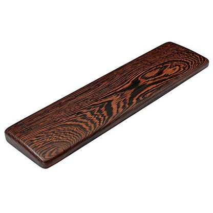 Wooden Keyboard Wrist Rest and Mouse Pad - Solid Wood Palm Rest Guard, Wenge, 14.2in - color: Wenge, size: 14.2in