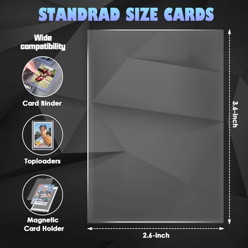 5000 PCS Card Sleeves for Trading Cards, Soft Penny Card Sleeevs Clear Plastic Card Protectors Fit for Baseball Cards MTG Sports Cards Standard Cards - size: 5000 PCS