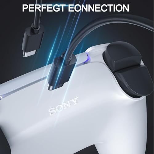 SCOVEE PS5 Controller Charger Cable for Xbox Series S X,USB C Charging Cord | charged and Play simultaneously,durable,long,Data Cable Accessories for Playstation 5 DualSense,Slim/Pro Play NS Switch - size: 10ft