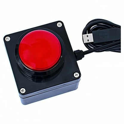 Programmable USB Macro Enter Keyboard, Major Policy Decision Button, One Handed Operation Setting, Enter Game PC Switch Control Keyboard(Red) - color: Space