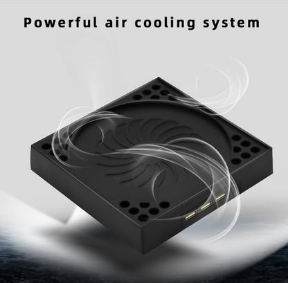 Cooling Fan for Xbox Series X，Desktop Cooling Stand Built-in 2 Turbo Fans with Adjustable air Speed 3 USB Ports USB-C Cable Included