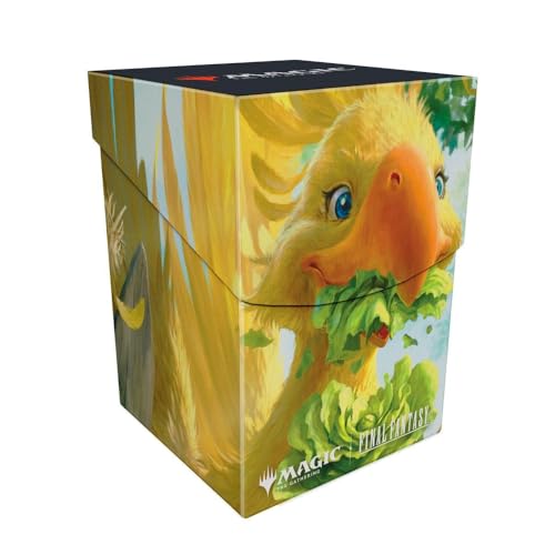Ultra Pro - Final Fantasy x Universes Beyond Gysahl Greens 100+ Deck Box for Magic: The Gathering | Trading Card Accessories, Collectible Card Game Gear, Fantasy Gaming Supplies - style: Gysahl Greens