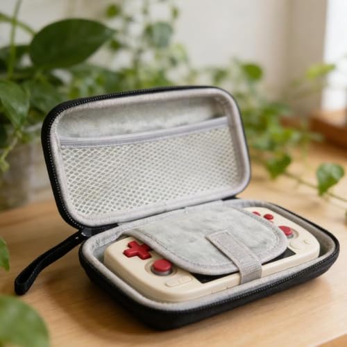GEKUPEM Hard EVA Carrying Case for Ayaneo Pocket Air Mini Handheld Game Console, Portable Organizer Game Console Storage Bag Shockproof Travel Bag