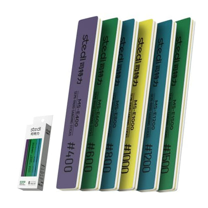 stedi Sanding Sticks, Model Hobby Making Tools,(400-1500 Grit) | Polishing Sanding Sticks Tools for Gundam Repairing Plastic Miniature Model 6PCS(#400+#600+#800+#1000+#1200+#1500) - style: 6PCS(#400+#600+#800+#1000+#1200+#1500)
