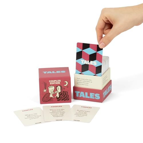 TALES 150 Conversation Cards, Perfect for Dinners, Road Trips, Classrooms & Game Nights, Gifts & Gatherings, Conversation Starters to Spark Creativity (Couples Edition) - color: Couples Edition