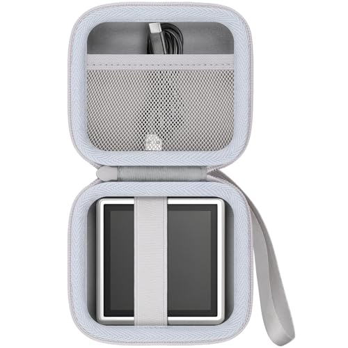 khanka Hard Case for Anbernic RG Rotate Handheld Game Console,White | EVA Hard Shell, Mesh Pocket Accessory Storage, Travel-Ready Gaming Storage, Secure Custom Fit, Protective Case Only - color: White Case