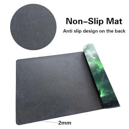 Premium Board Game 24x14in TCG Playmat Compatible for OCG CCG RPG MTG Play Mats,Mousepad Desk Mat (040322-Green Dragon) - color: 040322-green Dragon