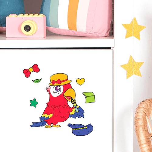 15 Sheets Make Your Own Animal Stickers for Kids Girls Boys Toddlers Face Decal Set Large Print Custom Waterproof Decals Party Favor Pack Craft Sticker Books Supplies Decoration