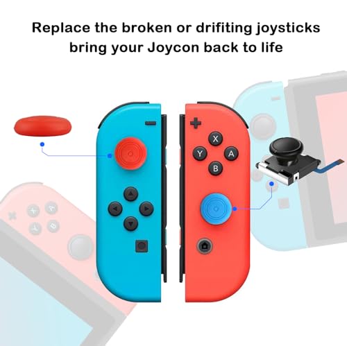 VGBUS Joypad Joystick Replacement Joy-con Repair Tools Kit Joystick Replacement for Nintendo Switch Joy-Con Controller/Switch Lite/Switch OLED Fix Joystick Drift 32PCS