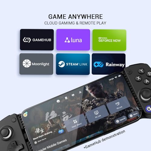 GameSir X5 Lite Mobile Gaming Controller for Android & iPhone 15/16 Series (USB-C), Hall Effect Joystick, Lightweight Ergonomic Phone Controller- Play Genshin Impact & Zenless Zone Zero (Renewed)
