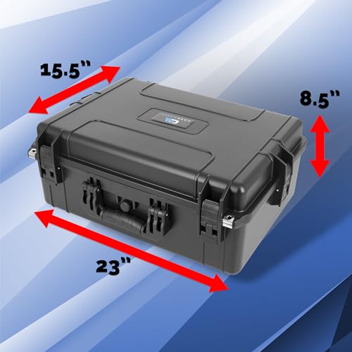 CASEMATIX Hard Shell Travel Case Compatible with PlayStation 5 Console, Controllers, Games and Accessories - Waterproof PS5 Carrying Case with Customized Foam for Both Standard and Digital Editions - style: Original Ps5 (2020)