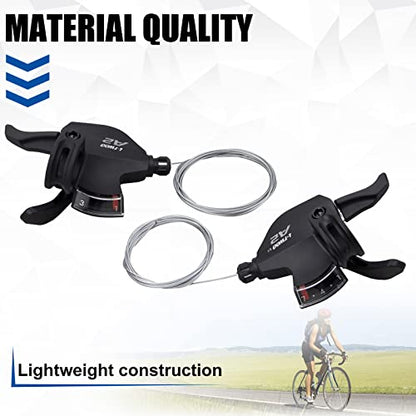 WEEROCK Bike Shifter Lever 21 Speeds 3x7 Thumb Gear Shift Lever for Mountain Bicycle - color: 3x7 Speed