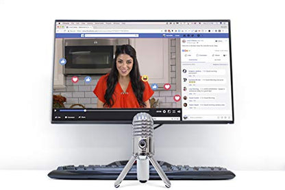 Samson Meteor Mic USB Condenser Podcasting Podcast Recording Desktop Microphone