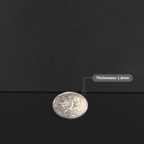Faux Leather Table Cover,1.8mm Thick,12x90 Inch Desk Cover,Dresser Cover Top,Dresser Protector Top,Dresser Cover,End Table Cover.(Black+Black,12x90) - color: Black+black, size: 12" × 90"
