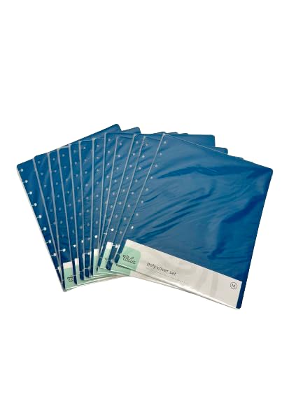 Talia Discbound Notebook - Cover and Disc Set (Deep Lake Blue 12pk (no discs), Midsize Set) - color: Deep Lake Blue 12pk (no discs), size: Midsize Set