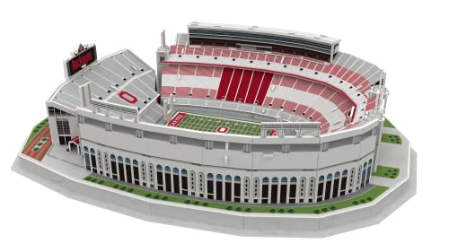 Pro Lion 3D Jigsaw Puzzle of Ohio Stadium Construction Building Kits - 77 Pieces | Ohio State Buckeyes Football Gifts for Boys, Adults, Men & Kids Aged 7+ | Puzzles Games Kit for Creative Fans - style: Ohio State Buckeyes