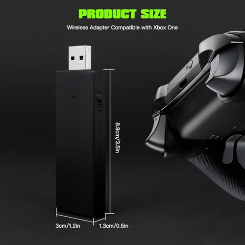 JURENGUDF Wireless Adapter Accessories for PC Windows 10 8.1 8 Compatible with Xbox One Controller