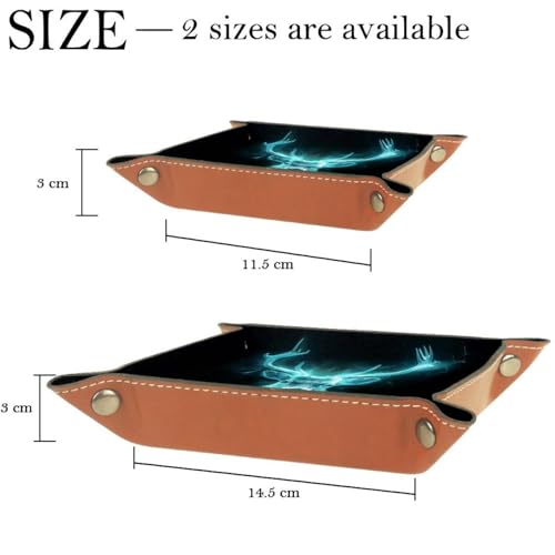 Glowing Dear Dice Tray Dice Rolling Tray Folding Dice Holder for Dice Games, Like RPG, DND and Other Table Games - color: Multi 4