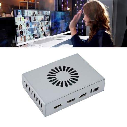 DMA Fuser 4K 60Hz, HD Multimedia Interface Overlayer Synthesizer with Dual Signal Integration, 2K 144Hz Computer Games Fusion Capture Card for Gaming and Video Conferencing,